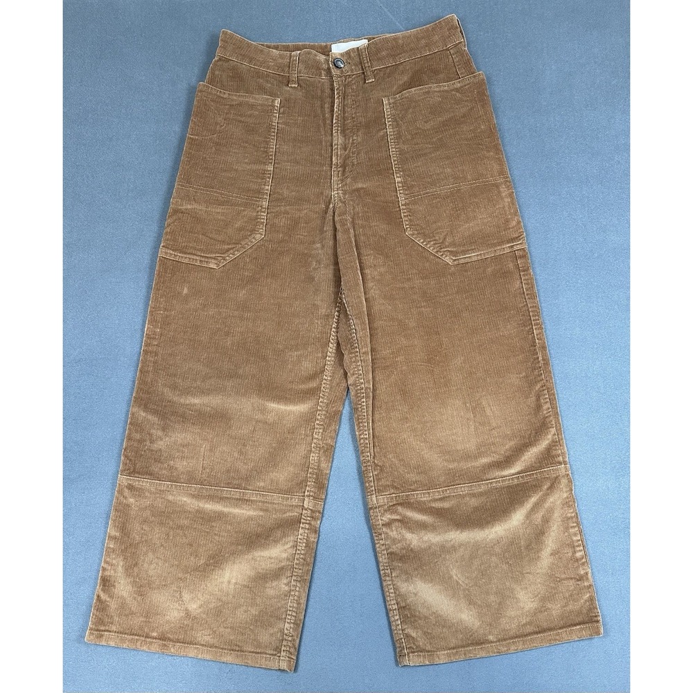 Everlane Pants Corduroy Womens Size 8 Wide Leg Brown Cotton Blend